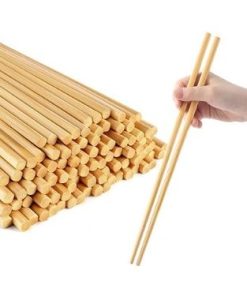 50 Pairs of 11.8 Inch (30cm) Long Bamboo Chopsticks, Reusable, Dishwasher Safe